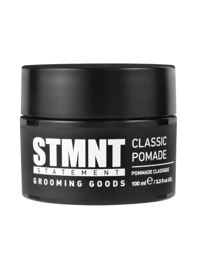 STMNT Grooming Goods Classic Pomade, 3.38 oz (100ml) – High Shine & Strong Hold