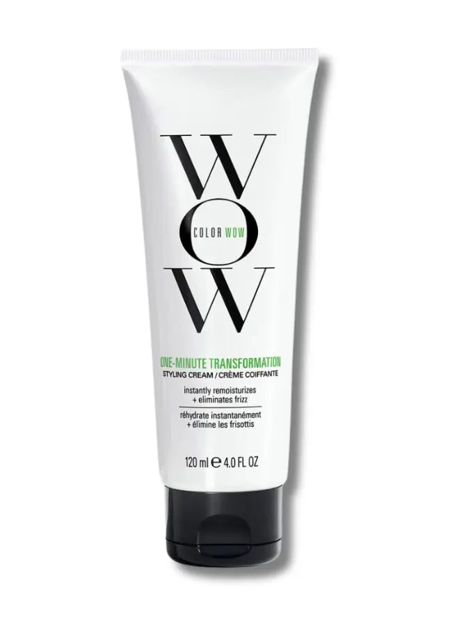 Color WOW One Minute Transformation Styling Cream 120ml – Achieve smooth, frizz-free hair in just one minute. Shop now at mtmbeauty.com for fast delivery and exclusive deals!