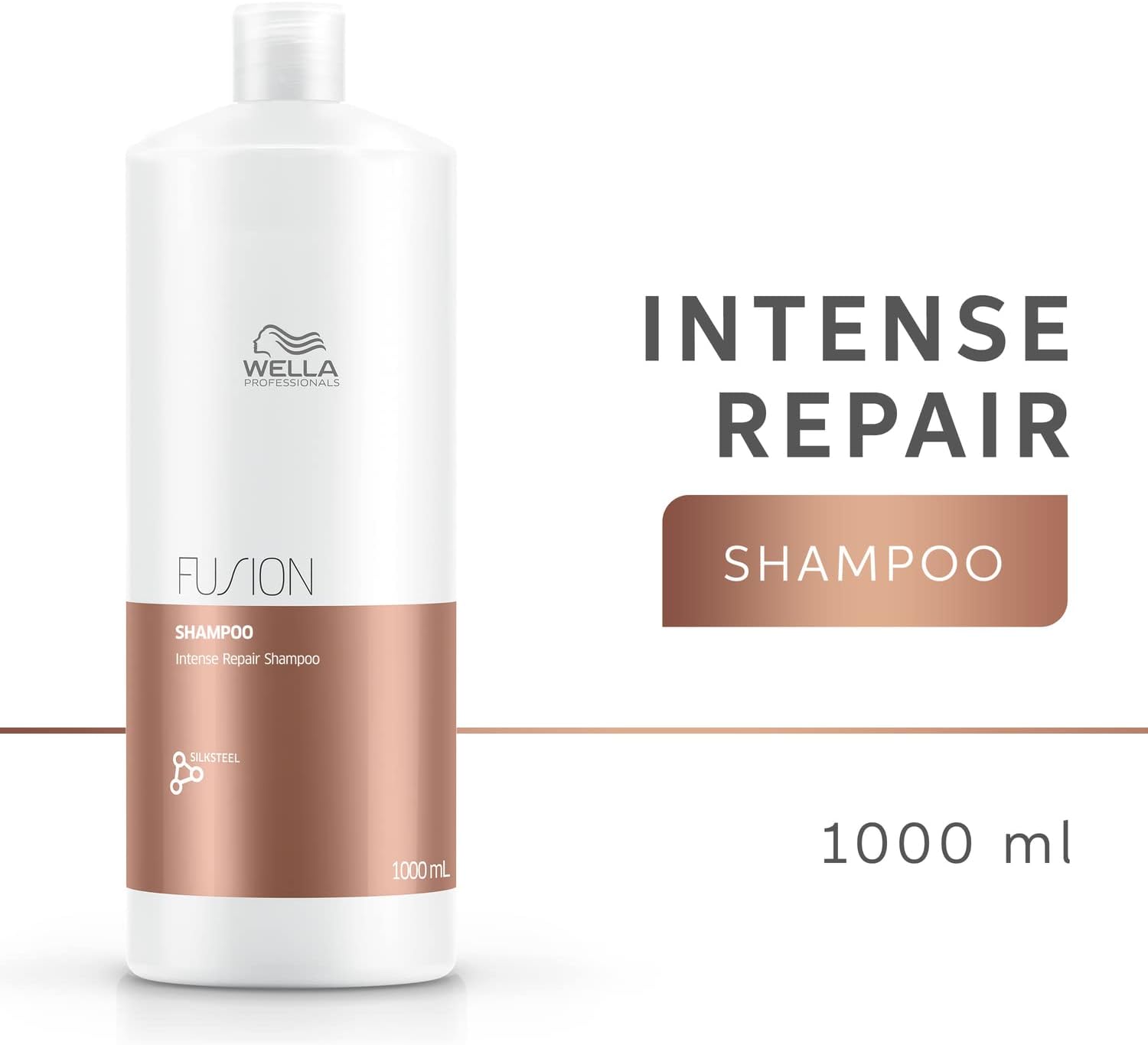 Wella Professionals Fusion Intense Repair Shampoo, 1L β Strengthens, Detangles & Protects Damaged Hair