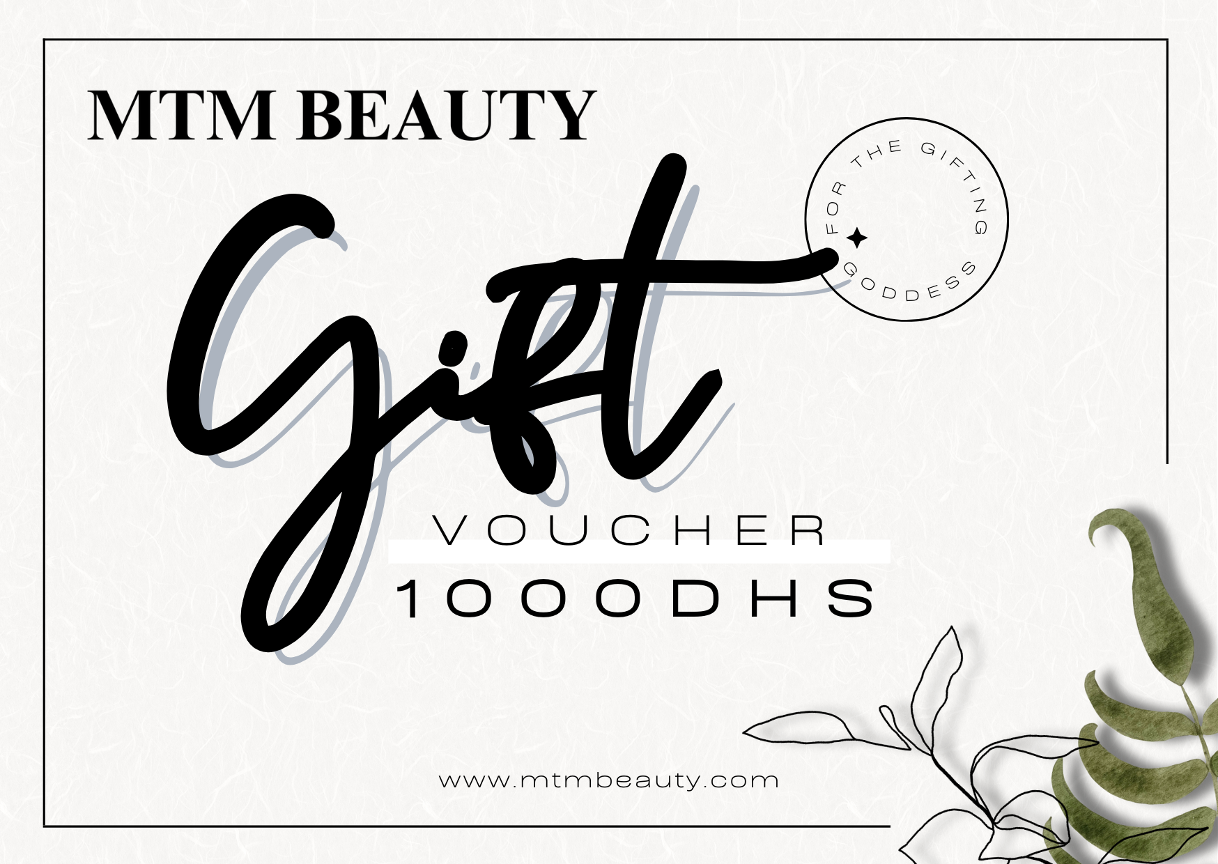 MTMBEAUTY GIFT CARD - MTMBEAUTY