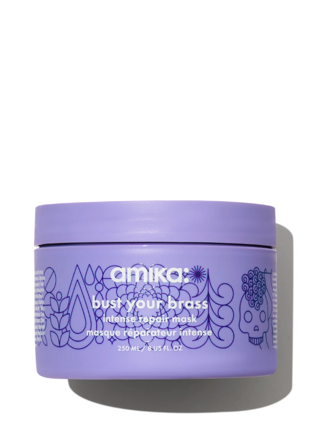 Amika Bust Your Brass Cool Blonde Intense Repair Hair Mask (250ml) - MTMBEAUTY