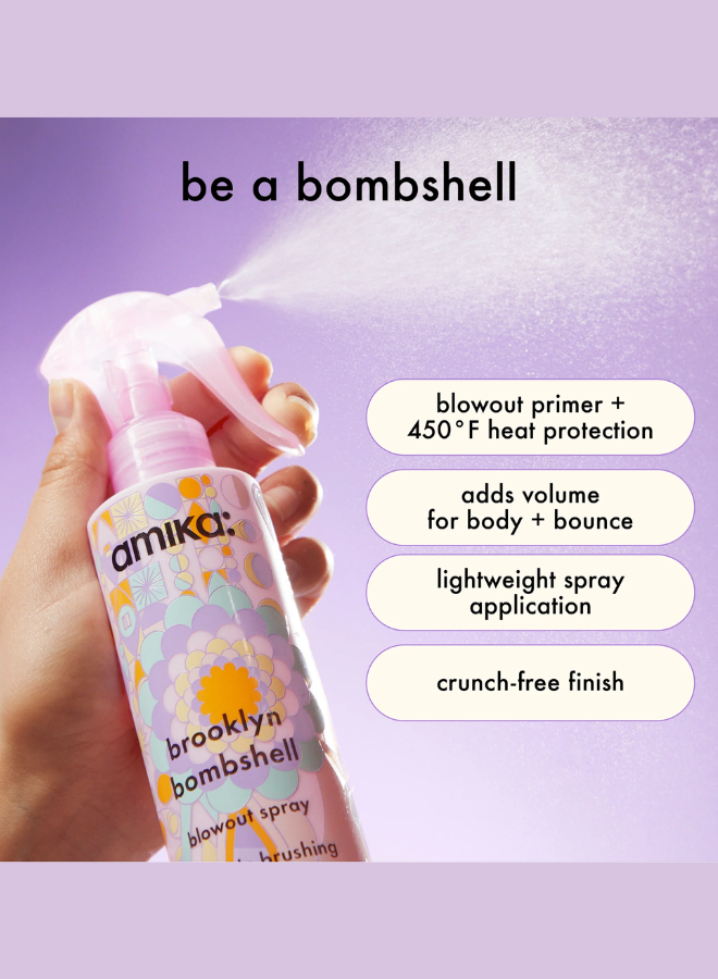 Amika Brooklyn Bombshell Blowout + Blow Dry Spray 6.7 oz (200 ml) - MTMBEAUTY