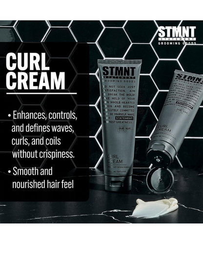 STMNT Grooming Goods Curl Cream, 150ml – Curl Definition &amp; Frizz Control