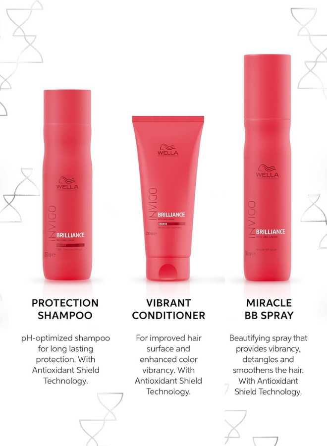 Wella Professionals Invigo Brilliance Trio Set (For Coarse Hair) Wella Professionals