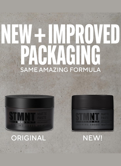 STMNT Grooming Goods Matte Paste, 3.38 oz – Strong Control &amp; Non-Greasy Matte Finish