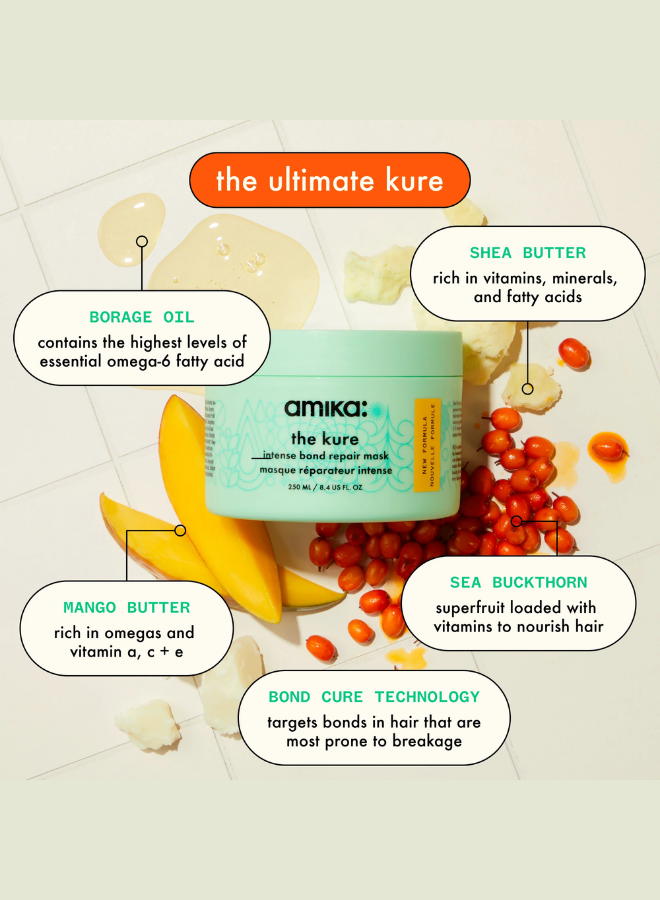 Amika The Kure Intense Bond Repair Mask (250ml) - MTMBEAUTY