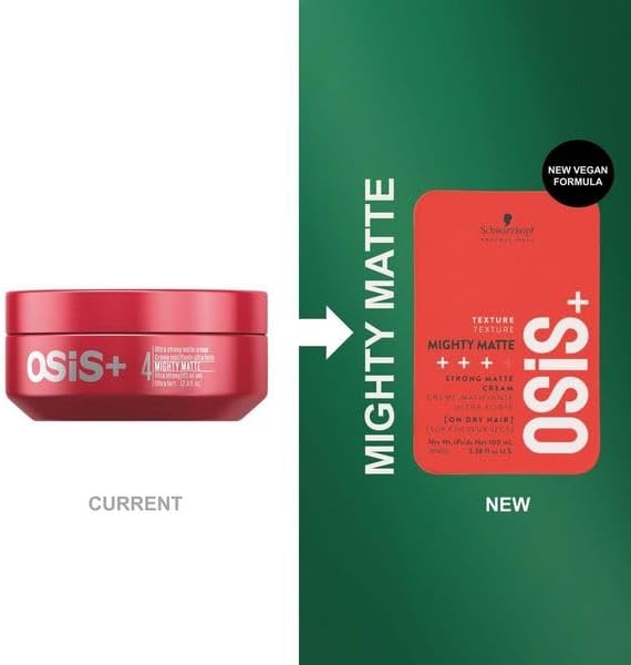 Schwarzkopf Professional Osis+ Mighty Matte, 3.38 oz (100ml) – Ultra Strong Matte Finish