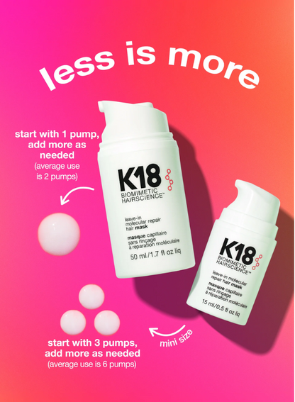 K18 Leave-In Molecular Repair Hair Mask – Mini (15ml)