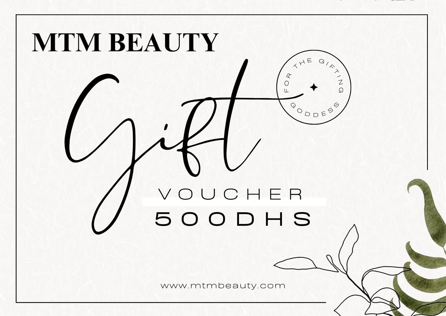 MTMBEAUTY GIFT CARD - MTMBEAUTY