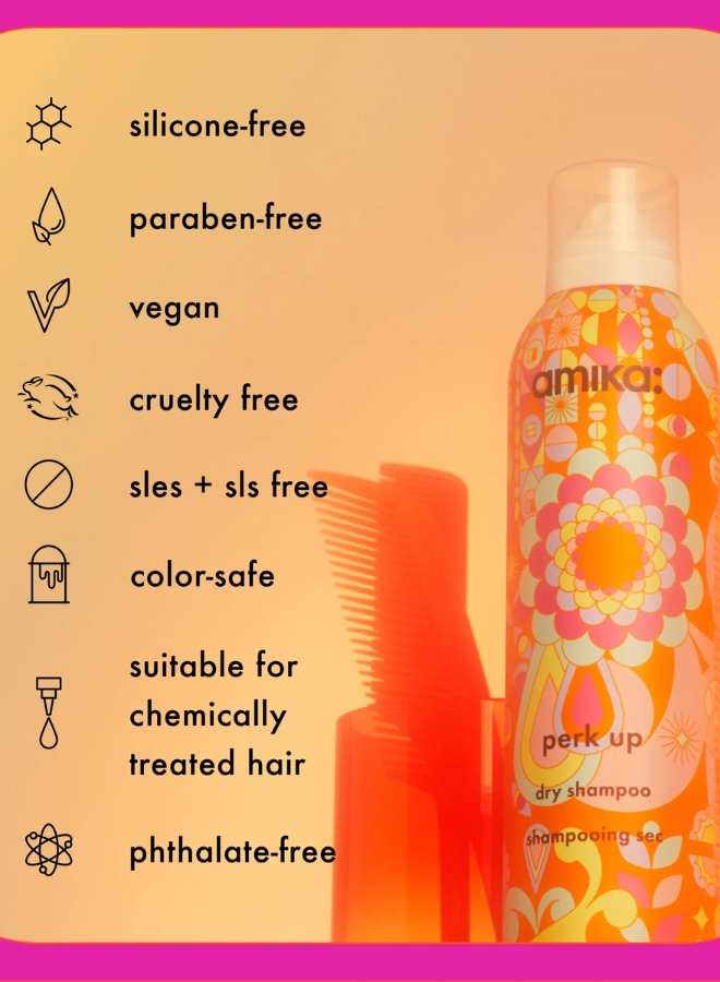 Amika Perk Up Talc-Free Dry Shampoo (150ml) - MTMBEAUTY