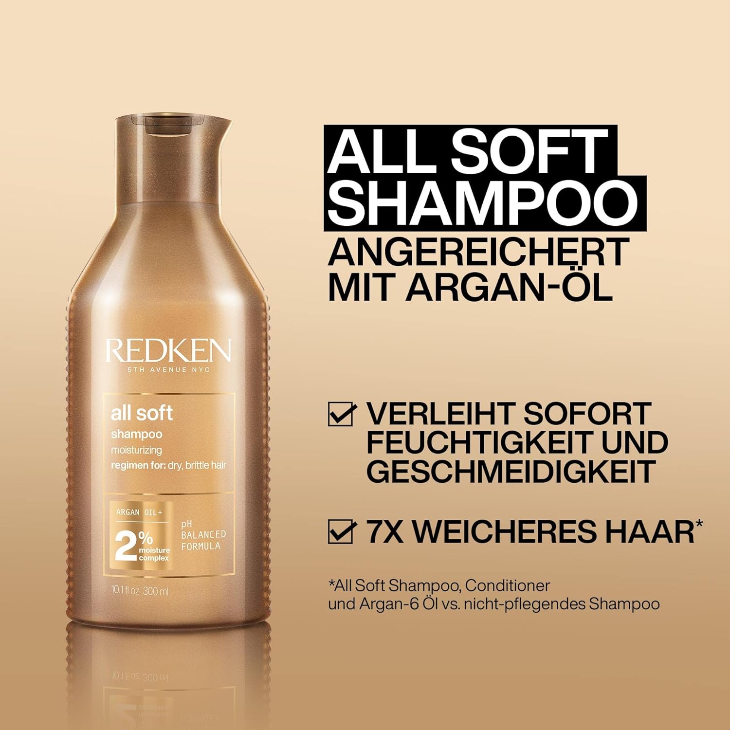 Redken All Soft Moisturizing Shampoo 300ml