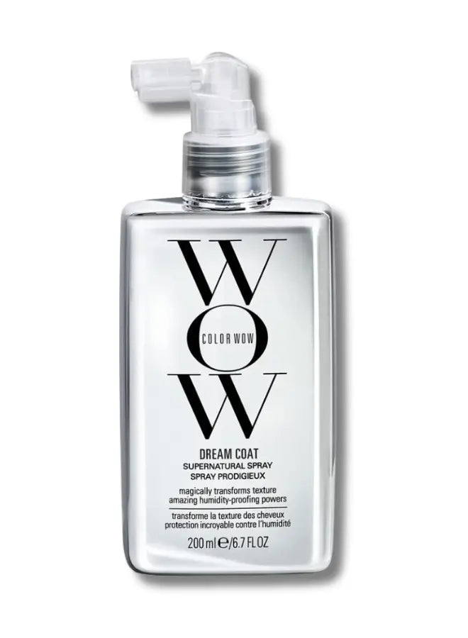 Transform your hair with Color WOW Dream Coat Supernatural Spray 200ml. Achieve sleek, frizz-free, humidity-resistant hair with this award-winning formula. Perfect for all hair types, offering lasting shine and silky smoothness. Shop now mtmbeauty.com